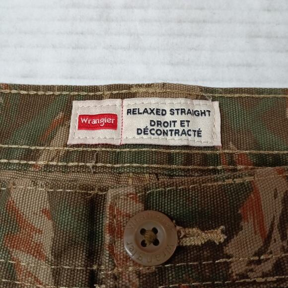 Wrangler Utility Double Knee Pants Men's Size 38x30 Micro Brush Camo Relaxed - Picture 4 of 7
